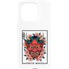 Japanese Oni Mask Aesthetic By TOKYO WAV Custodia per iPhone 15 Pro Maschera Yokai Oni giapponese del demone del diavolo Hannya con fiori di ciliegio
