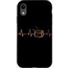 Drums Heartbeat Vintage T-Shirts Custodia per iPhone XR Batteria Battito cardiaco Vintage ECG Cardiogramma Retro