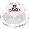 Beauty Salon Cosmetology School Student Truccatore Rossetto Rosso MUA Cosmetologo Diva Attitude PopSockets PopGrip per MagSafe