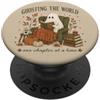 Cute Ghost Halloween Ghost Reading Halloween Lover Fall Reader PopSockets PopGrip Adesivo