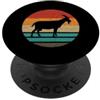 Goat Lover Apparel for Farmers and Anima Vintage Capra Retro Tramonto Fattoria Animale Grafica Uomo Donna PopSockets PopGrip Adesivo