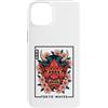 Japanese Oni Mask Aesthetic By TOKYO WAV Custodia per iPhone 14 Plus Maschera Yokai Oni giapponese del demone del diavolo Hannya con fiori di ciliegio