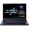 Acer Predator Helios Neo 16 AI | Notebook Gaming | Ultra 9 | RTX 5070 Ti | 16 WQXGA IPS 240 Hz | Intel Core Ultra 9 290HX Plus | NVIDIA RTX 5070 Ti | 16GB RAM | 1TB SSD | Windows 11 | Tastiera QWERTY