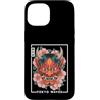 Japanese Aesthetic by Tokyo Waves Custodia per iPhone 15 Maschera Yokai Oni giapponese del demone del diavolo Hannya con fiori di ciliegio