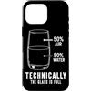 Funny Scientist Student Physics Science Custodia per iPhone 16 Pro Max Tecnicamente il vetro è pieno divertente chimica scienza geek