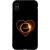 Europe Africa Total Solar Eclipse 2.8.20 Custodia per iPhone XS Max Total Solar Eclipse 2 agosto 2027 Tasca Cuore Europa
