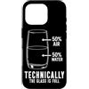 Funny Scientist Student Physics Science Custodia per iPhone 16 Pro Tecnicamente il vetro è pieno divertente chimica scienza geek