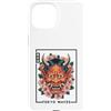 Japanese Aesthetic by Tokyo Waves Custodia per iPhone 15 Maschera Yokai Oni giapponese del demone del diavolo Hannya con fiori di ciliegio