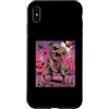 Halloween Glam Retro Vintage Comics Pop Custodia per iPhone XS Max T-Rex Frankenstein Monster Dinosaur Tyrannosaurus Spaventoso