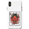 Hannya Oni By Tokyo-Waves Custodia per iPhone X/XS Maschera Yokai Oni giapponese del demone del diavolo Hannya con fiori di ciliegio
