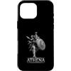 Greek Goddess Athena Warrior Mythology Custodia per iPhone 16 Pro Max Atena Dea greca Guerriero Scudo Lancia