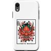 Hannya Oni By Tokyo-Waves Custodia per iPhone XR Maschera Yokai Oni giapponese del demone del diavolo Hannya con fiori di ciliegio