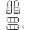 Generico Per Suzuki Per Jimny 2007-2017 Copertura Decorativa Fanale Posteriore Auto Accessori Esterni luci coda Coperture(1 set)