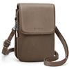befen Piccola Borsa a Tracolla in Vera Pelle per Donne, Borsa a Tracolla per Telefono Cellulare con Slot per Carte di Blocco RFID