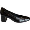 Donna Serena Décolleté Naplak Nero con Fondo a gommina e Tacco 5 cm. Modello da infilare, Elegante e Confortevole, Perfetto per Uno Stile Raffinato e Quotidiano.