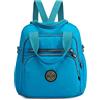 DIRRONA Borsa a Tracolla da Donna Moda Zaino Multitasche Borsa Donna Viaggio Casuale Messaggero Borsa Donna Borsa Scuola Lavoro All'aperto Nylon 4 Modi di Utilizzo Blu A