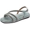Alma en Pena V2651507 Sara Silver Sandali per Donna con Brillanti Argento Zeppa Bassa