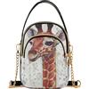 Mnsruu Borsa a tracolla da donna con giraffa, piccola borsa a tracolla con tracolla staccabile a catena e tasche multiple, A157, 15 x 21 x 8 cm