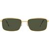 Ray-Ban RB 3717 - Occhiali da sole unisex, colore: Oro/Verde, 57/18/145, Moderni, Protezione UV