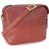 VISCONTI - Borsa a Tracolla Piccola in Vera Pelle - Borsetta Donna - Borsa a Mano con Tracolla Regolabile - 18939 Holly