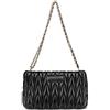 bugatti Mare 4.0 borsa a tracolla da donna - catena removibile, elegante pochette in ecopelle - Nero