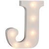 Out of the blue Lampada Out of the Blue, lettera J in legno, con 6 LED.
