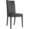 ZStyle Sedia Nice in Ecopelle Similpelle e Legno Cucina Sala da Pranzo Design Moderna (Nero)