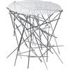 Alessi - FC09 - Blow up Tavolino con base in acciaio cromato e piano in vetro.