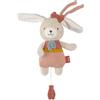 Fehn Mini Carillon Coniglietto Natur - Peluche e Aiuto al Sonno con Cotone da Coltivazione Biologica - Melodia: Ninna Nanna di Mozart - in Viaggio e a casa - per Neonati e Bambini Piccoli