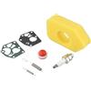 Homeponnew Kit filtro aria a membrana carburatore per tosaerba Briggs & Stratton Quattro 450/500/550 - sostituisce 004216, 795083, 495770, 694394