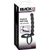 Black Velvets Anello per pene e sfera Black Velvets Nero