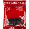 Perfect Fit 3 - Pack Silicone Slim Wrap Ring - Black