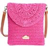DON ALGODON Evora Borsa a tracolla donna - Borsa spiaggia donna - Borsa donna estate - Borsa rafia donna Donna (Pacco da 1)