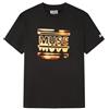 SPRINGFIELD Muse SS Graphic T-Shirt. 100% Bci Cotton Maglietta in Cotone, Nero, M Uomo