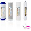 NATURE WATER PROFESSIONALS Confezione da 4 filtri universali per osmosi inversa domestica e membrana Vontron 75GPD - Filtri acqua per apparecchiature ad osmosi inversa a 5 stadi