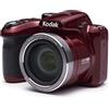 KODAK Pixpro AZ401 - Fotocamera Digitale Bridge 16 MP, Registrazione Video, Grandangolo 24 mm, Schermo LCD 7,6 cm, Panorama 180° - Rosso
