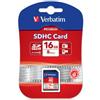 Verbatim 16GB Scheda SD Verbatim classe 10 [43962]