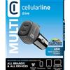 Cellularline - Caricatore Da Auto Cbrusb2pd65wk-nero
