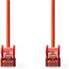 Nedis Cavo di rete CAT6 | Rj45 maschio | Rj45 maschio | S/FTP | 2,00 m | Round | Lszh | Rosso | Etichetta