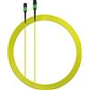 Elfcam - Cavo in fibra ottica da MPO/APC a MPO/APC 16 fibre 3M monomodali tipo B - 3,0 mm LSZH OS2 9/125 µm senza pin, compatibile con 40G/100G/200G/400G/800G/1.6T