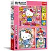 Trefl - Puzzle 2in1: Hello Kitty e i suoi Amici - 2 x 200 Pezzi - Confezione da Due Puzzle per Adolescenti