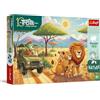 Trefl - The Treflik Family, Inspired By Nature, Leoni - 100 pezzi - Puzzle colorato con personaggi delle fiabe, intrattenimento creativo, divertimento per bambini dai 5 anni in su