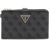 GUESS Laurel SLG Double Zip Organizer Coal Logo