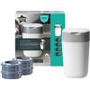 TOMMEE TIPPEE Contenitore pannolini Tommee Tippee Twist & Click + 4 ricariche