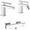 Jacuzzi Kit miscelatori serie Twinkle lavabo bidet e esterno doccia termostatico Jacuzzi Rubinetteria