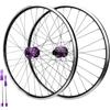 NIKANXIA Set Ruote MTB 26/27,5/29, Disco 6 bulloni, 9x100/10x135mm | Sgancio rapido, cerchi in lega di alluminio 32 fori, cassetta 7-12 velocità, 32 raggi, compatibile freno V