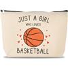 Generic Borsa da viaggio da basket per donne, da golf, pallavolo, per figlia, compleanno, laurea, regali per amici, Solo una ragazza che ama il basket