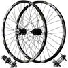 NIKANXIA Ruote MTB 24 26 27,5 29 ER, Cerchi in Lega di Alluminio | 32 Fori, Cuscinetti Sigillati, Compatibile con Cassetta 7-12 Velocità MTB