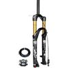 LHHL Mountain bike Forcella ammortizzata aria 2627.529 sgancio rapido 9×100mm | Dritto 1-1/8 Corsa 140mm manuale/remoto Forcelle anteriore per bicicletta XC AM MTB Rimbalzo Regolazione