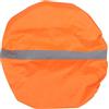 GLEAVI Copertura Antipioggia per Zaino 60l, Arancione | Tessuto Verniciato Argento, Bordo Elastico con Chiusura, Striscia Riflettente, per Campeggio e Arrampicata